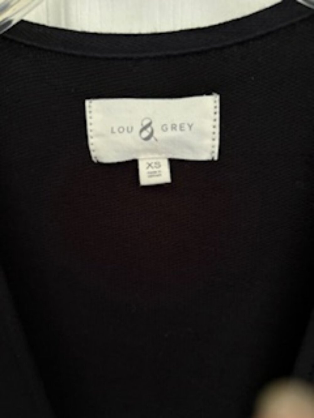 Lou & Grey Sleeveless Crossover Neck Black Jumpsuit Size XS